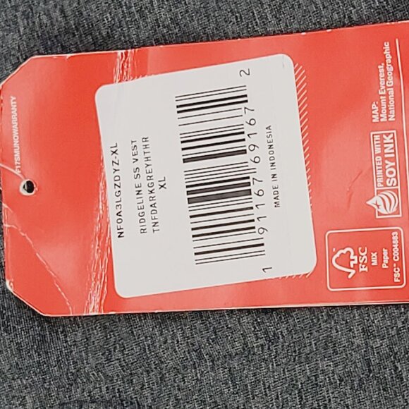 The North Face Men's Gray Ridgeline Ridgewall Shell Basic Vest Size XL - Picture 8 of 12